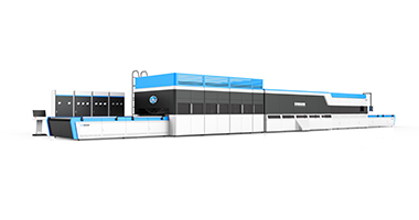 Forced-convection type flat/bent glass tempering furnace（Curved by soft rollers）